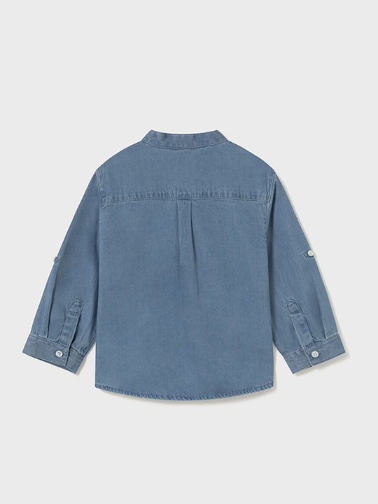 Kinder Hemd Langarm Denim Jean