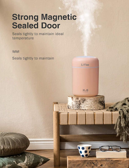 Diffuser Humidifier Rgb Lights 2 Modes Premium Deosebit Model Pink Original Deals