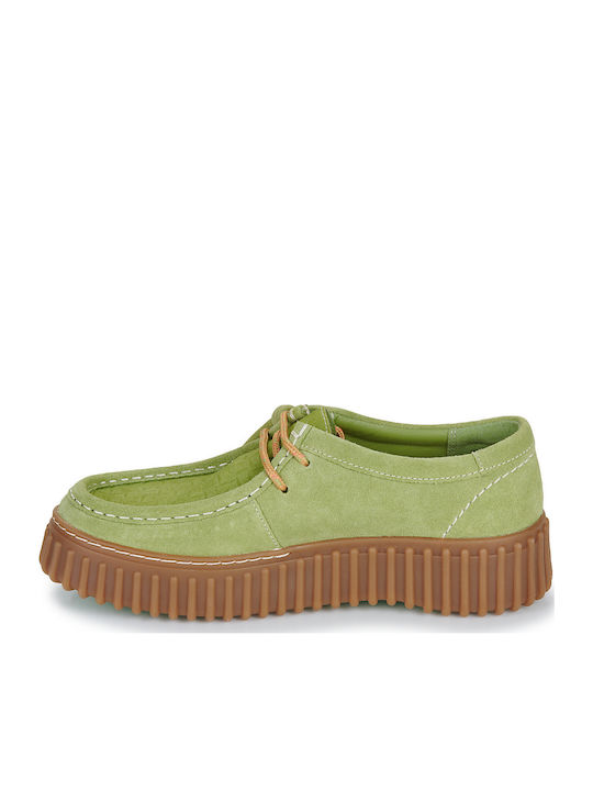Torhill Bee Women's Suede Oxford Shoes Green