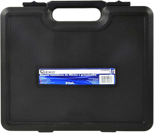 Set de Capace Filtru Ulei Auto din Aluminiu cu Clichet 1/2 23 Piese