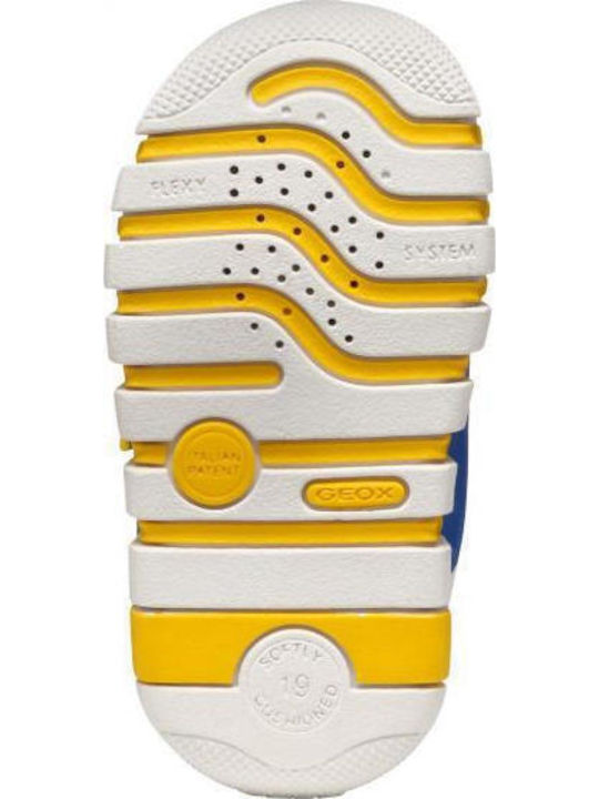 B IUPIDOO Kinder Sneakers Anatomisch mit Klettverschluss Weiß