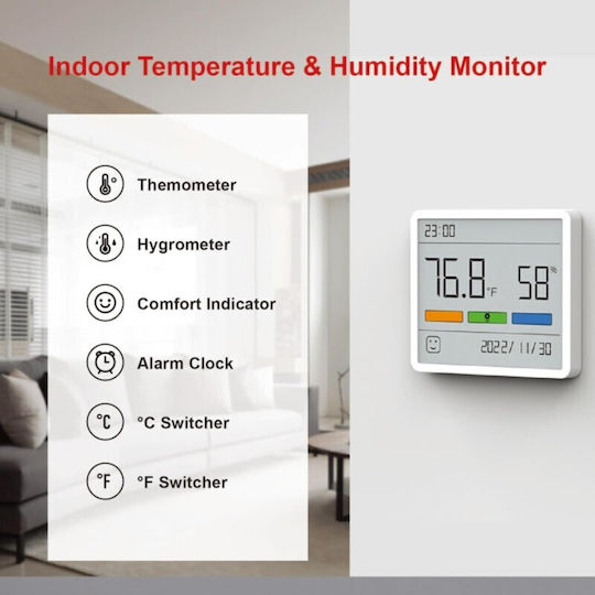 ATuMan Digital Thermometer & Hygrometer for Indoor Use ATuMan Digital Thermometer & Hygrometer for Indoor Use