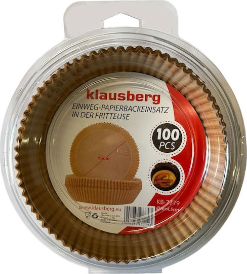 Klausberg Αντικολλητικά Χαρτιά για Air Fryer 16x16εκ. 100τμχ