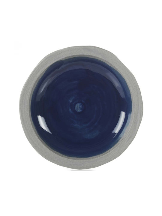 Revol Teller Suppe aus Porzellan Blau mit Durchmesser 21cm