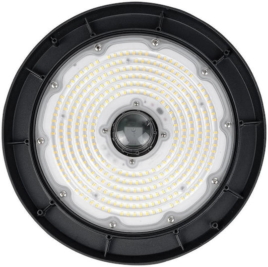 GloboStar Commercial Bell Light 200W Cool White 30000lm with Built-in LED Black Ø30xH16cm