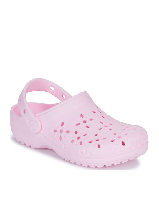 Classic Floral Children's Anatomical Beach Shoes Pink