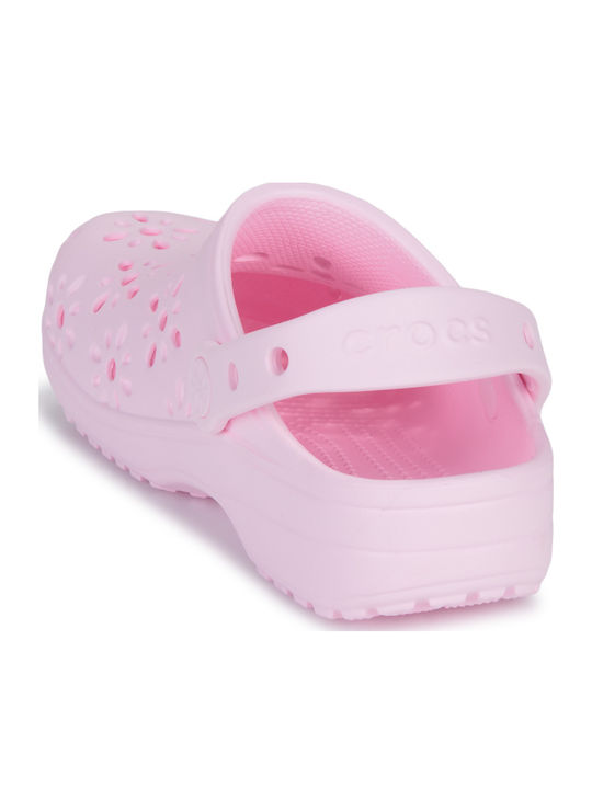 Classic Floral Children's Anatomical Beach Shoes Pink