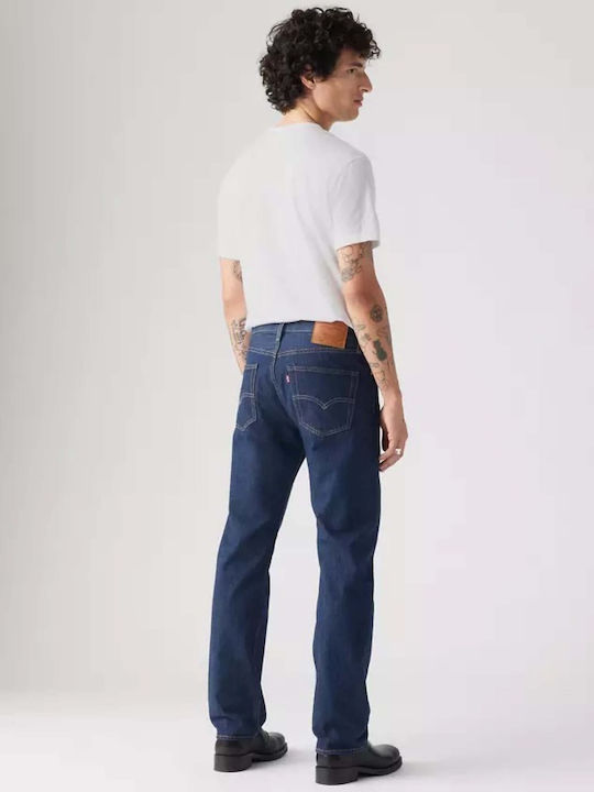 501 Men's Jeans Pants with Regular Straight Fit Dark Indigo