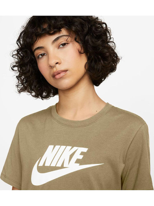 Sportswear Essentials Γυναικείο Crop T-shirt Χακί