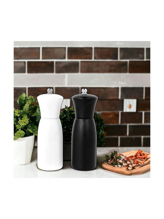Brunbeste Set Manual Râșnițe Condimente din Lemn în Culoare Negru 16cm 2buc