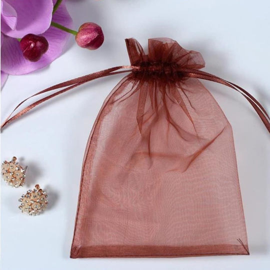 thessPACK Fabric Pouch for Gift Red 10x15cm. 100pcs