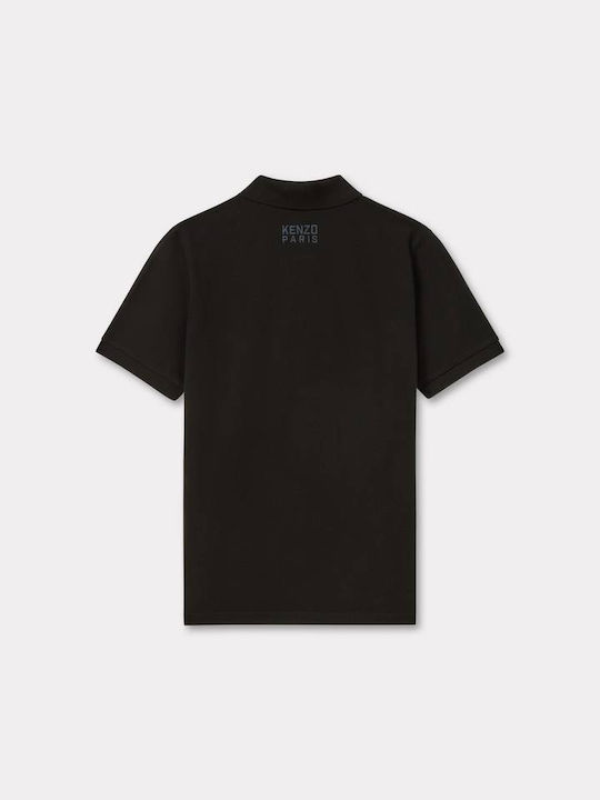 Happy Tiger Polo T-shirt Black