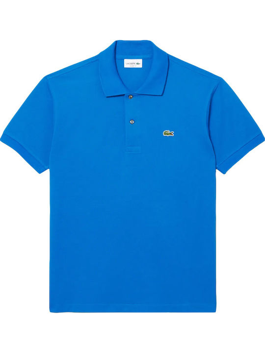 Polo Herrenbluse Kurzarm Blau