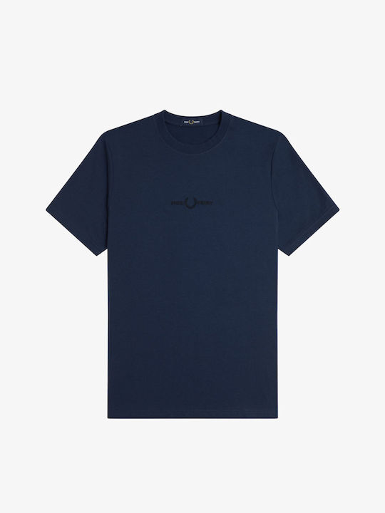 Fred Perry Embroidered T-shirt Dark Carbon