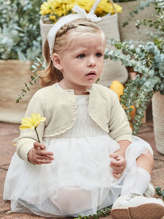 Kids Bolero Knitted Champagne