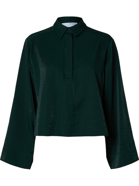 Women's Long Sleeve Shirt Green