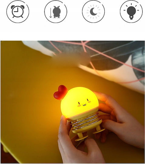 Φωτάκι Νυκτός LED USB Λευκό