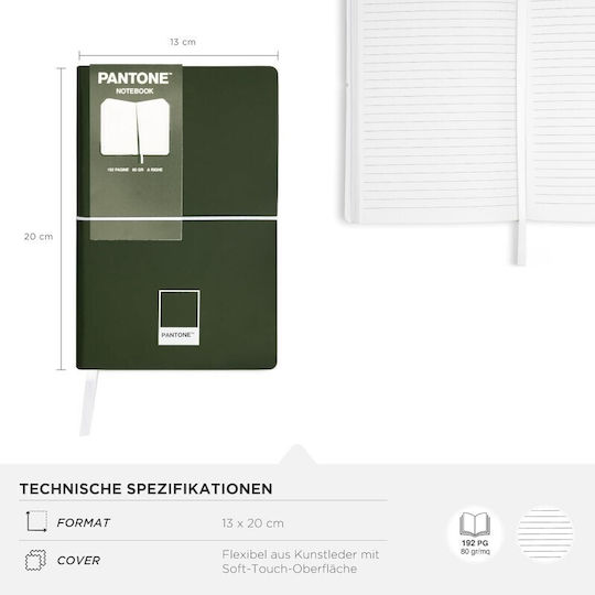 Pantone Notizbuch mit Stifthalter Mehrfarbig