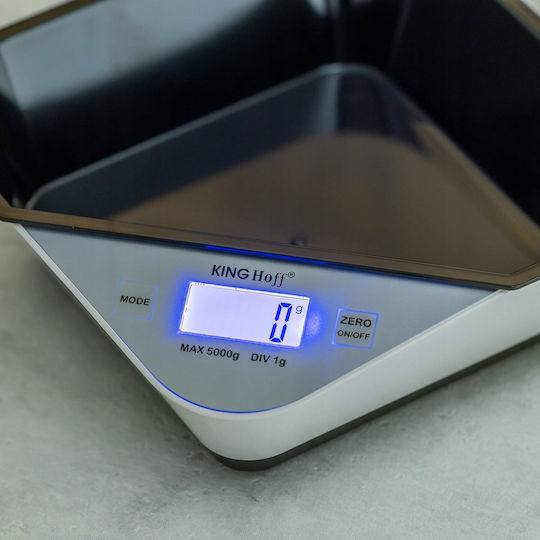 KING Hoff Ψηφιακή Ζυγαριά Κουζίνας με Κάδο έως 5kg
