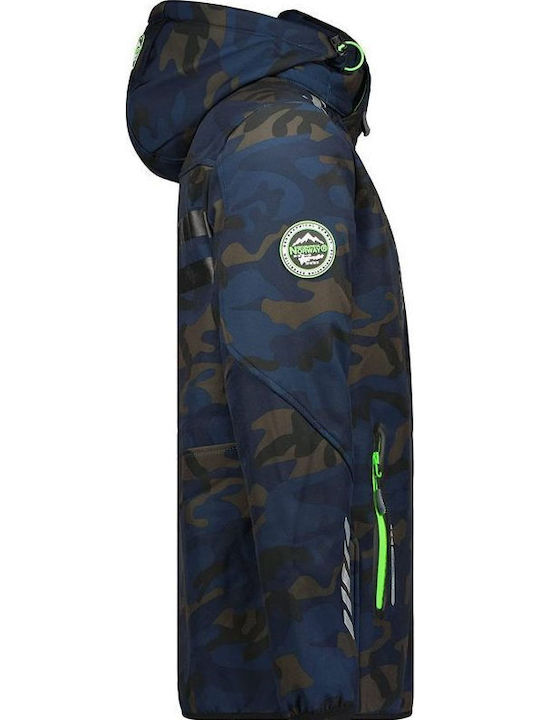 Χειμωνιάτικο Μπουφάν Softshell Αδιάβροχο και Αντιανεμικό Navy Green