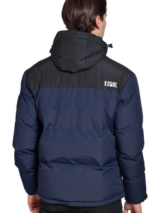 Jacket Puffer Navy, Black