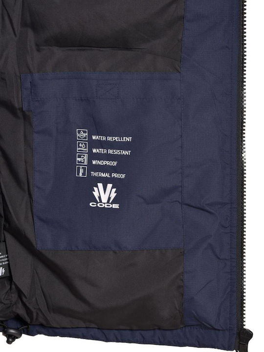 Jacket Puffer Navy, Black