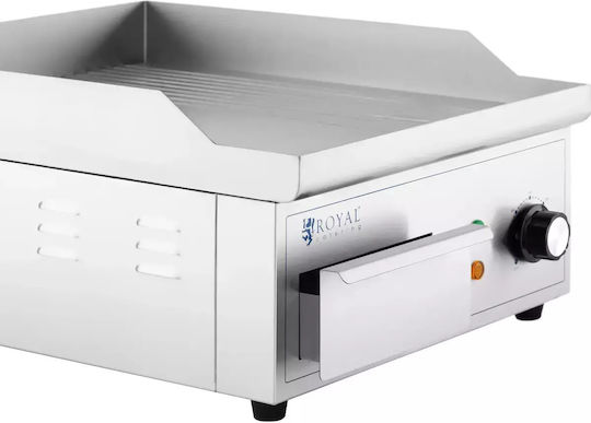 Royal Catering Gewerbliche Flachgrillplatten Elektrisch 36x38x 2kW mit glatter & geriffelter Platte