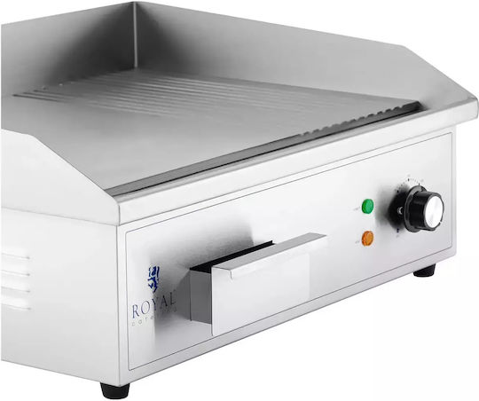 Royal Catering Ηλεκτρικό Πλατώ Ψησίματος 54.8x35x 3kW με Ραβδωτή Πλάκα