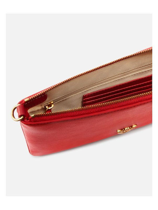 Classic Flat Love Leather Women's Bag Crossbody Red