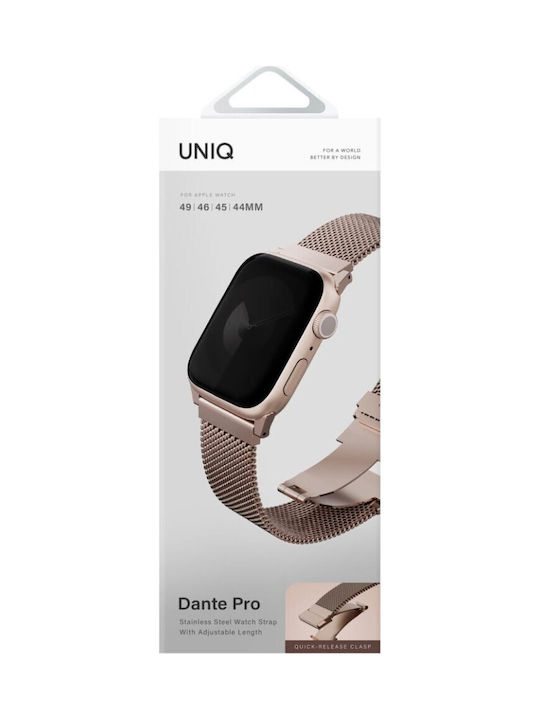 Uniq Λουράκι Ανοξείδωτο Ατσάλι Ροζ (Apple Watch 49/46/45/44mm, UNIQ)