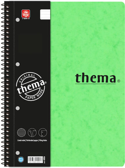 Typotrust Spiral Notebook Ruled B5 150 Sheets 5 Subjects Thema 1pcs