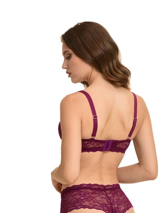Miss Rosy Unterwäsche-Set für Damen BH mit Brasilien BORDEAUX