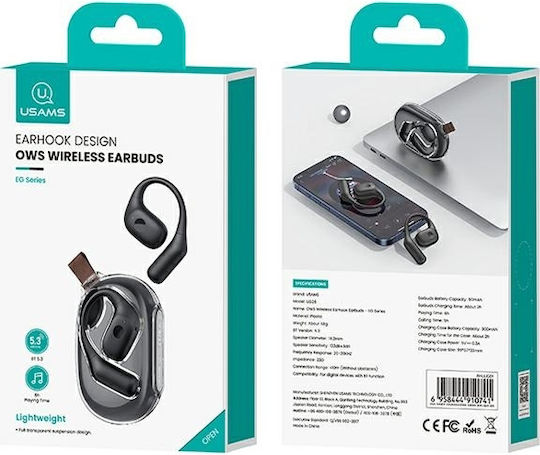 Usams UG26 Offenes Ohr Bluetooth-Freisprecheinrichtung Kopfhörer mit Ladeetui Weiß