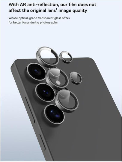 Devia Peak Camera Protection Tempered Glass Black for the Samsung Galaxy S25 5G