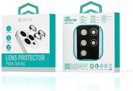 Devia Peak Camera Protection Tempered Glass Black for the Samsung Galaxy S25 5G