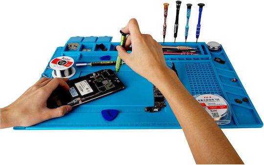 Silicone Soldering Mat Zola Every Diy Enthusiast 45x30x0.5cm Blue