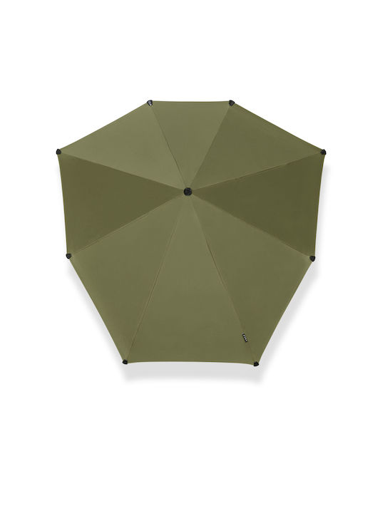 Senz° Umbrella with Walking Stick Green