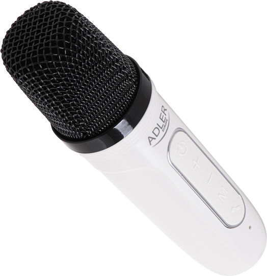 Adler Ηχείο Karaoke με Ασύρματο Μικρόφωνο και Εφέ Φωτισμού AD 1199 AD 1199W Λευκό