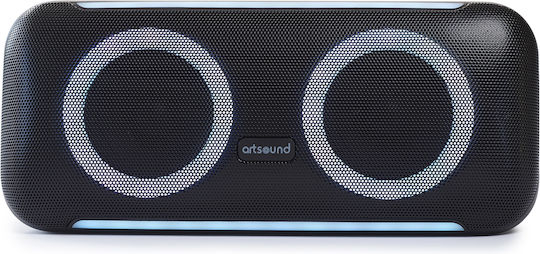 Artsound Lightbeams M Ηχείο Bluetooth 40W με Διάρκεια Μπαταρίας έως 8 ώρες Μαύρο