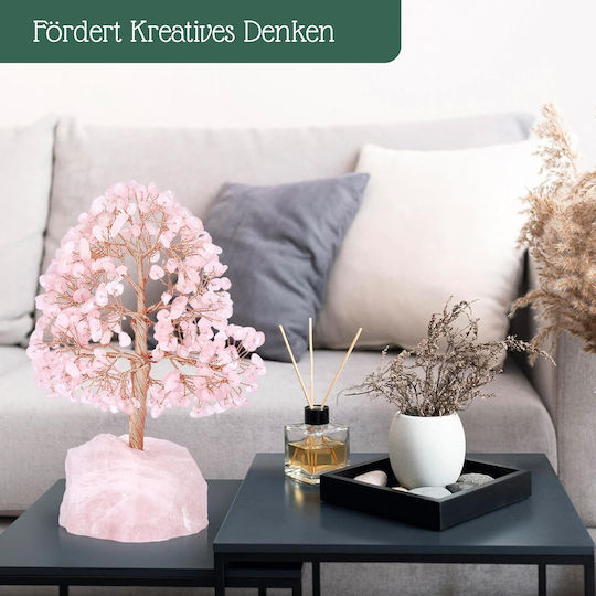 Weihnachtsdekoration Baum 16cm Rosa Kristall