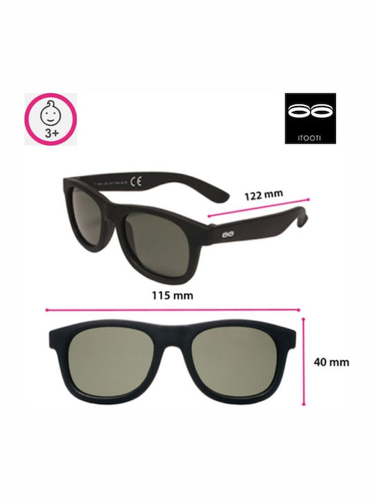 iTooTi 3-5 Years Kids Sunglasses Black T-SHA-CM01