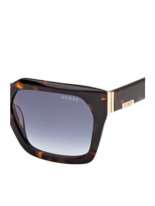 Guess Guess Damen Sonnenbrille mit Schwarz Schildkröte Horn umrandetem Rahmen und Blau Verlaufsfarbe Gläser GU00172 52W
