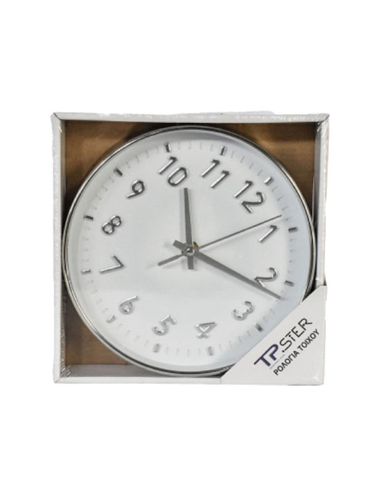 Tpster Wanduhr Weiß Ø20cm
