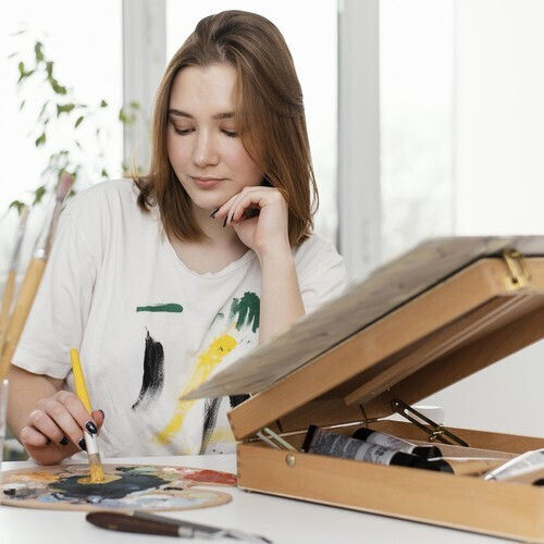 Комплект платна без рамка Zola 4 части 180g/m2 памук MDF хартия 30x40 см