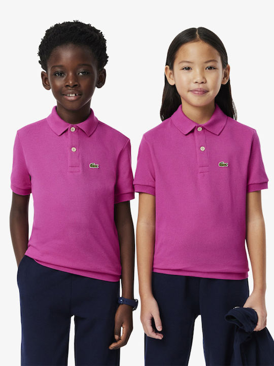 Lacoste Children's Polo Short Sleeve Fuchsia