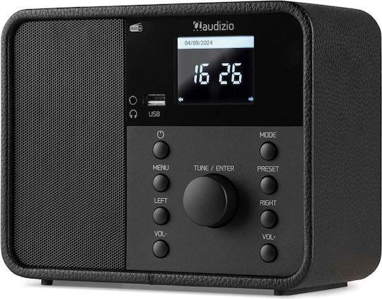 Audizio Nardo Επιτραπέζιο Ραδιόφωνο Ρεύματος DAB+ με Bluetooth Μαύρο
