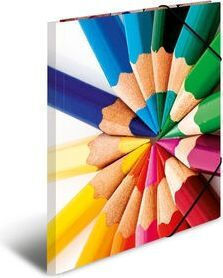 Herma Folder with Rubber Band and Ears for Paper A4