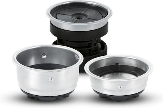 Izzy IZ-6015 Μηχανή Espresso 1350W Πίεσης 20bar Ασημί