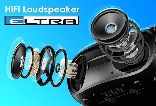 Eltra Φορητό Ηχοσύστημα με USB / Bluetooth Μαύρο