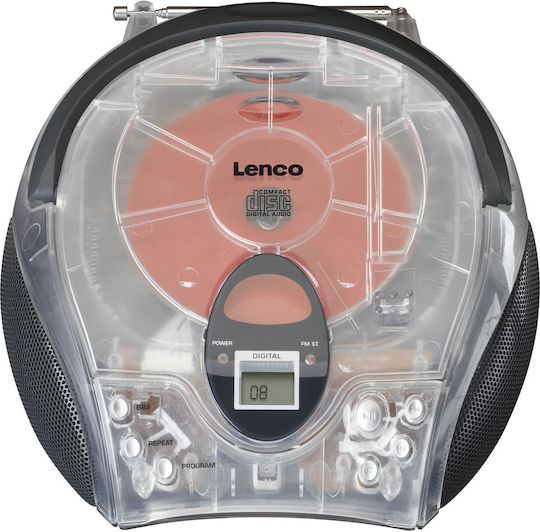 Lenco Portable Radio-CD Player Equipped with Radio Black